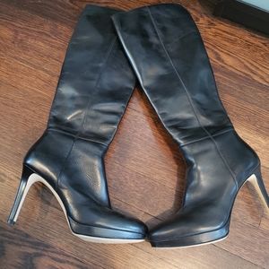 Tall leather boots